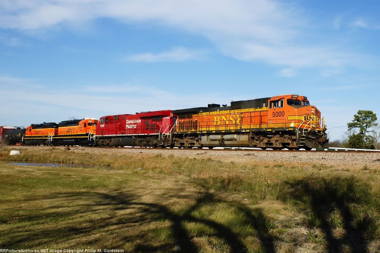 BNSF 5000, CP 8730, BNSF 1793, 1903